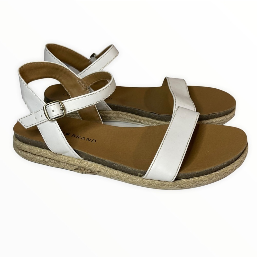 Lucky Brand Girls Ganesha White Espadrille Sandals
